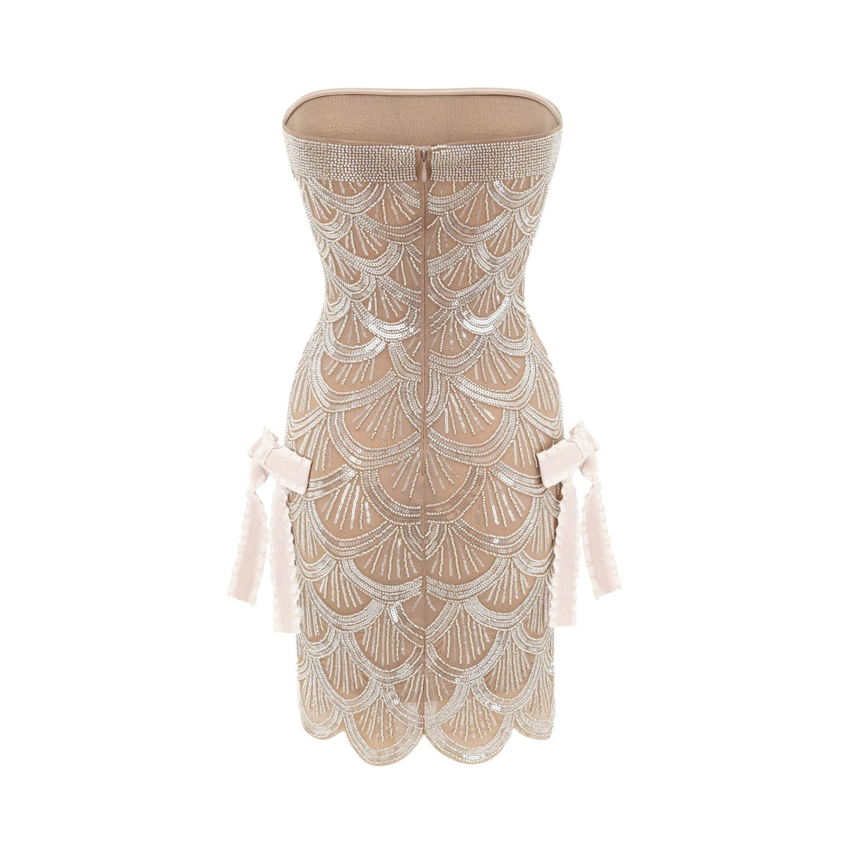 Astrid brown embellished mini dress