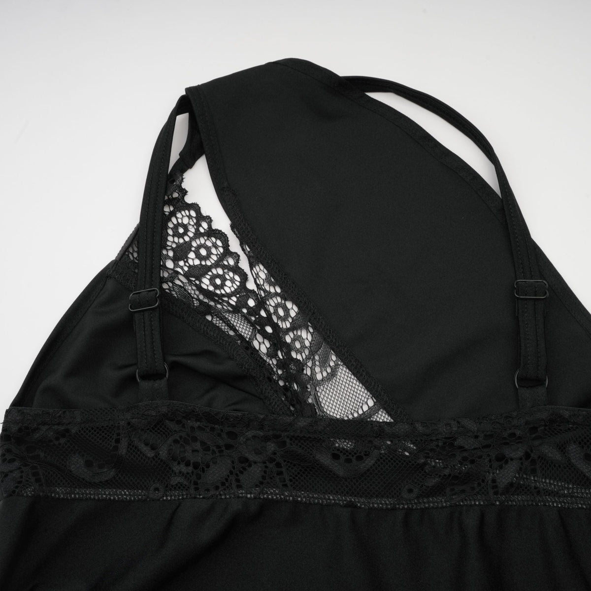 Juana lace-detail asymmetrical mini dress