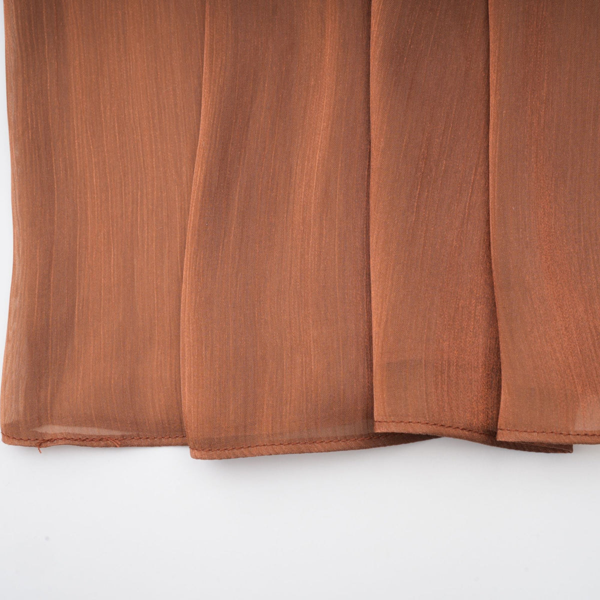 Mila Brown Pleated Satin Maxi Dress