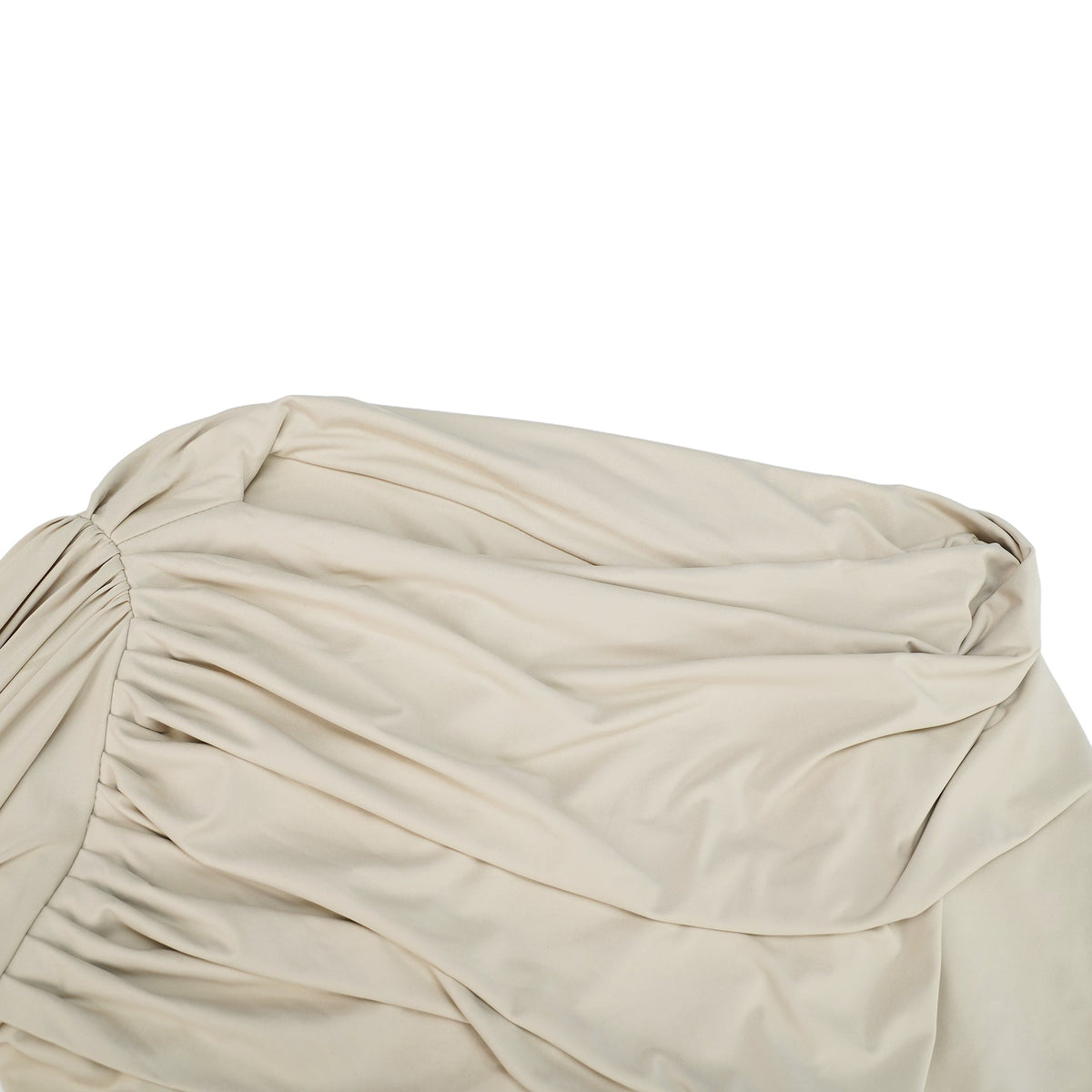 Gaëlle Neutrals Ribbon-design Draped Maxi Dress