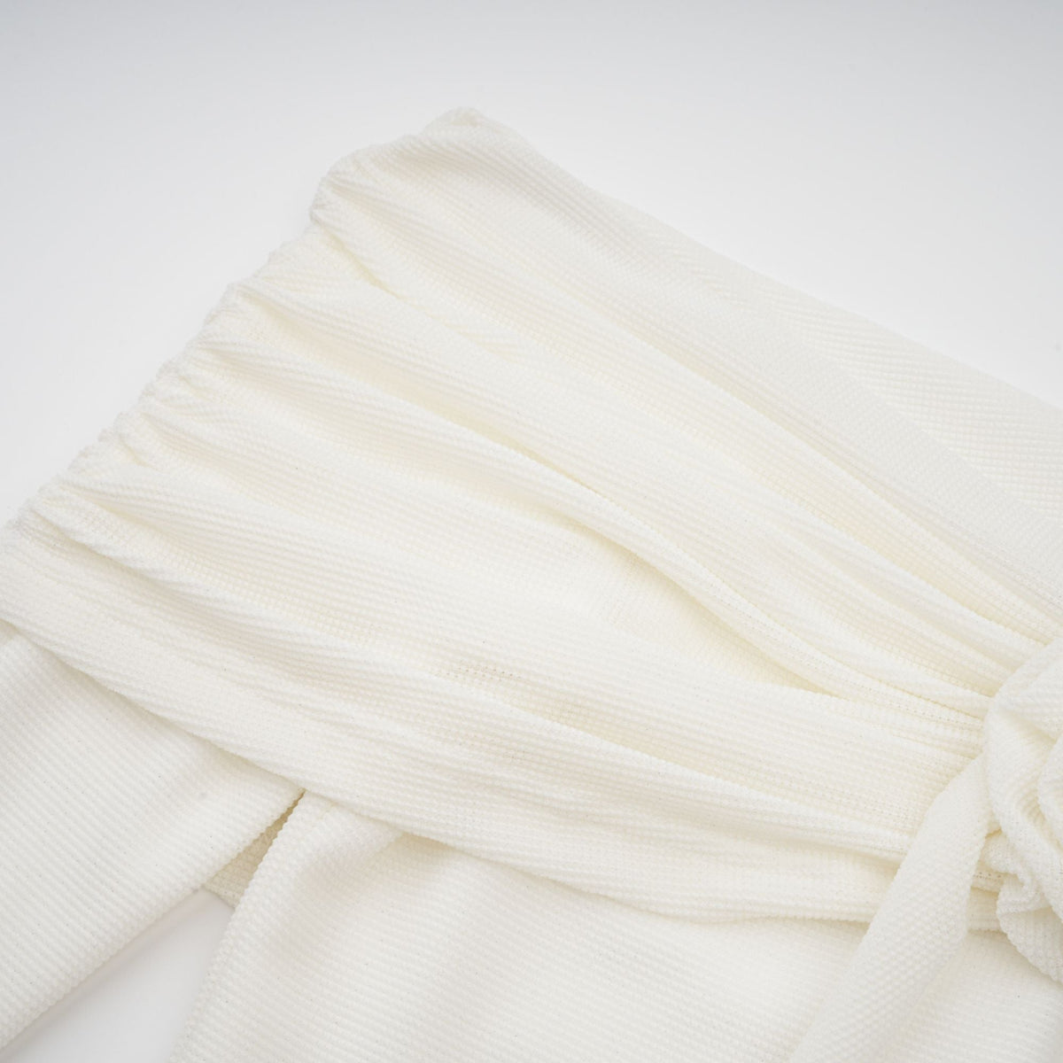 Wanda white glittered floral-appliqué knit maxi dress