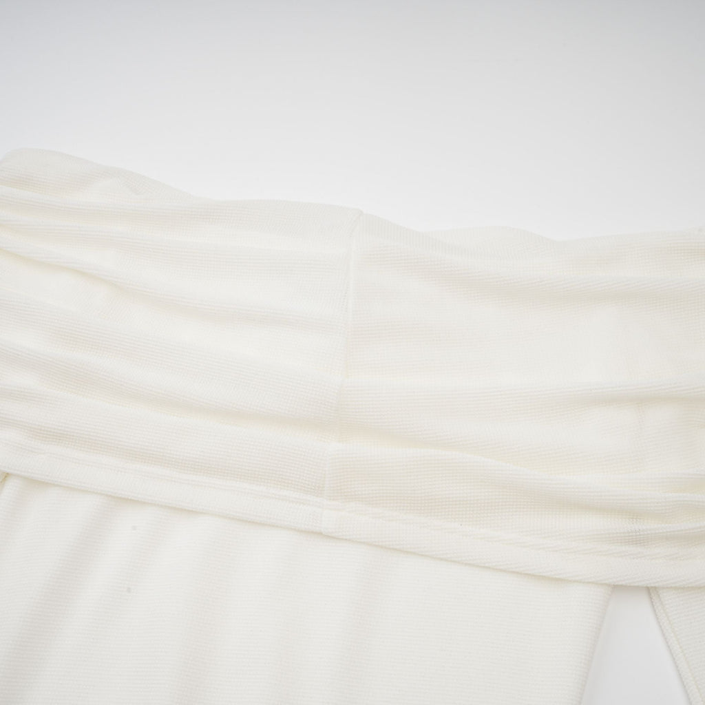 Wanda white glittered floral-appliqué knit maxi dress