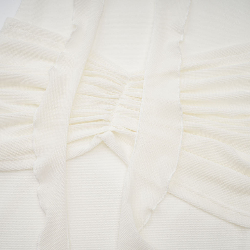 Wanda white glittered floral-appliqué knit maxi dress