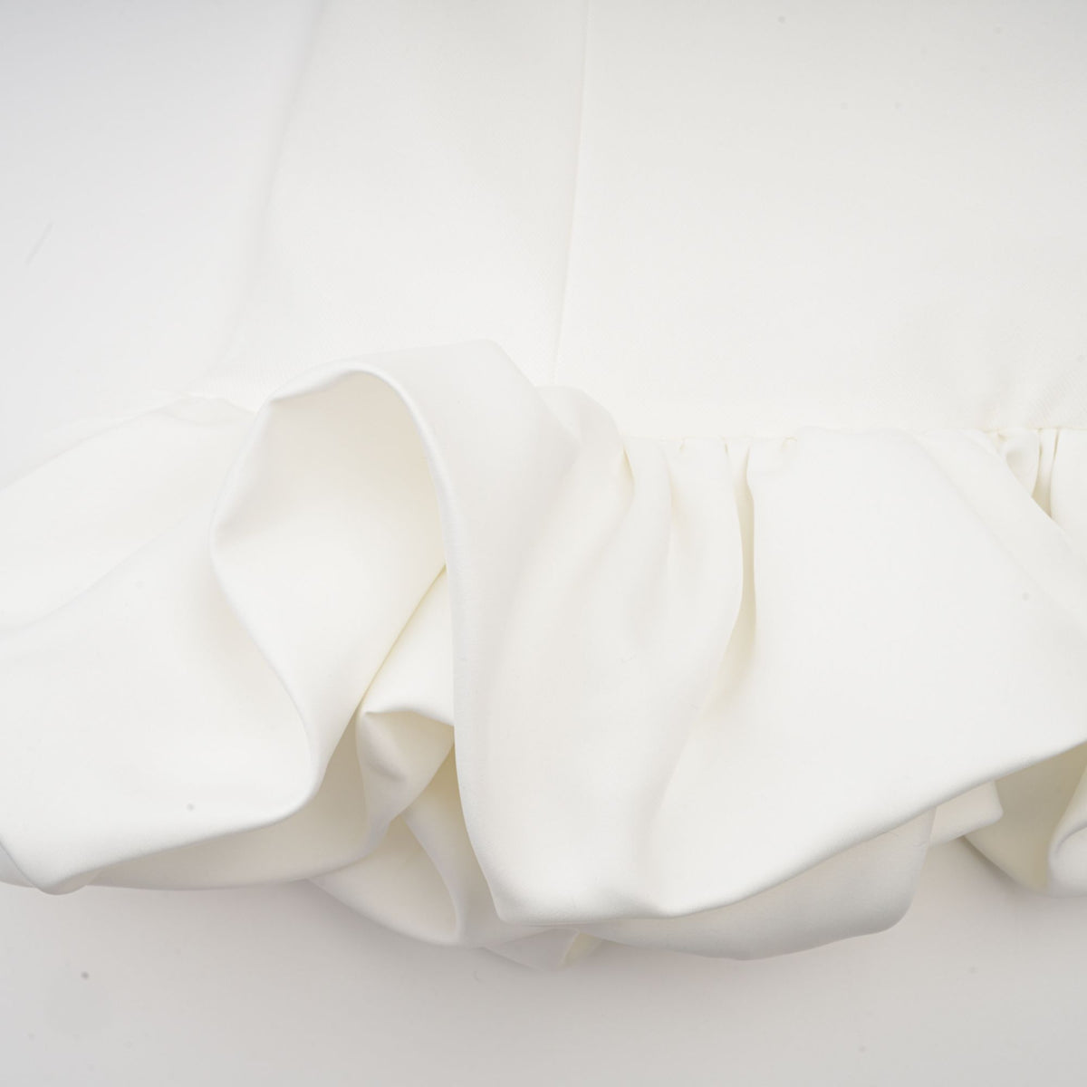 Elodie bubble-skirt mini dress in White