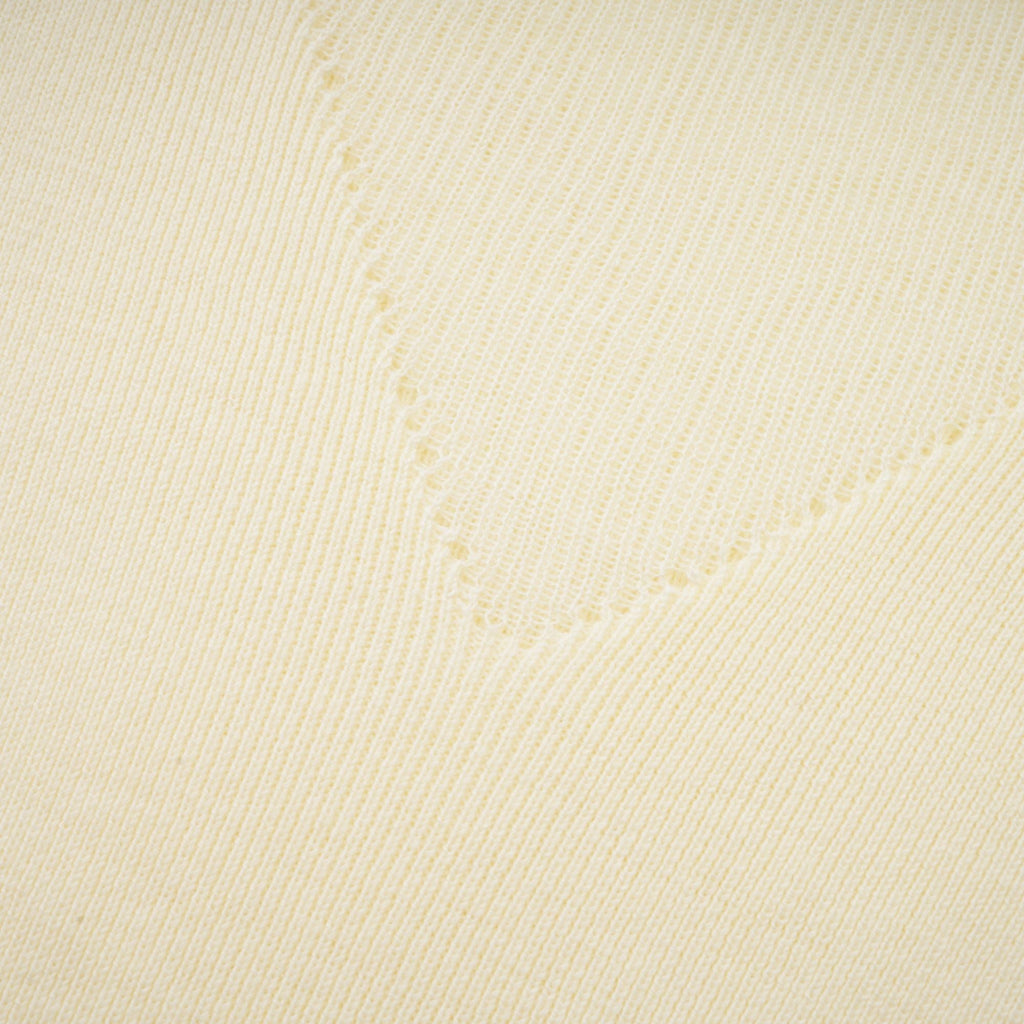 Émeline white knitted pleated midi dress