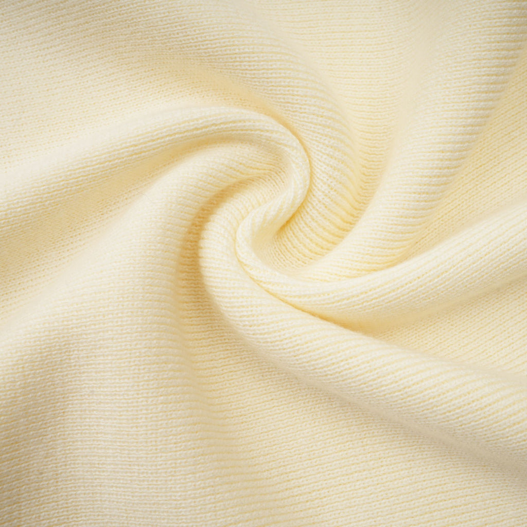 Émeline white knitted pleated midi dress