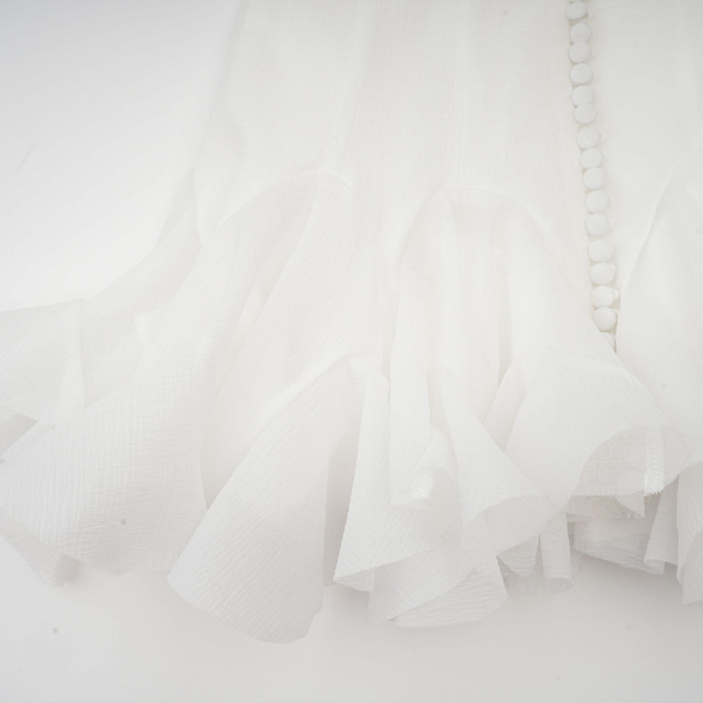 Anaïs semi-sheer flared mini dress