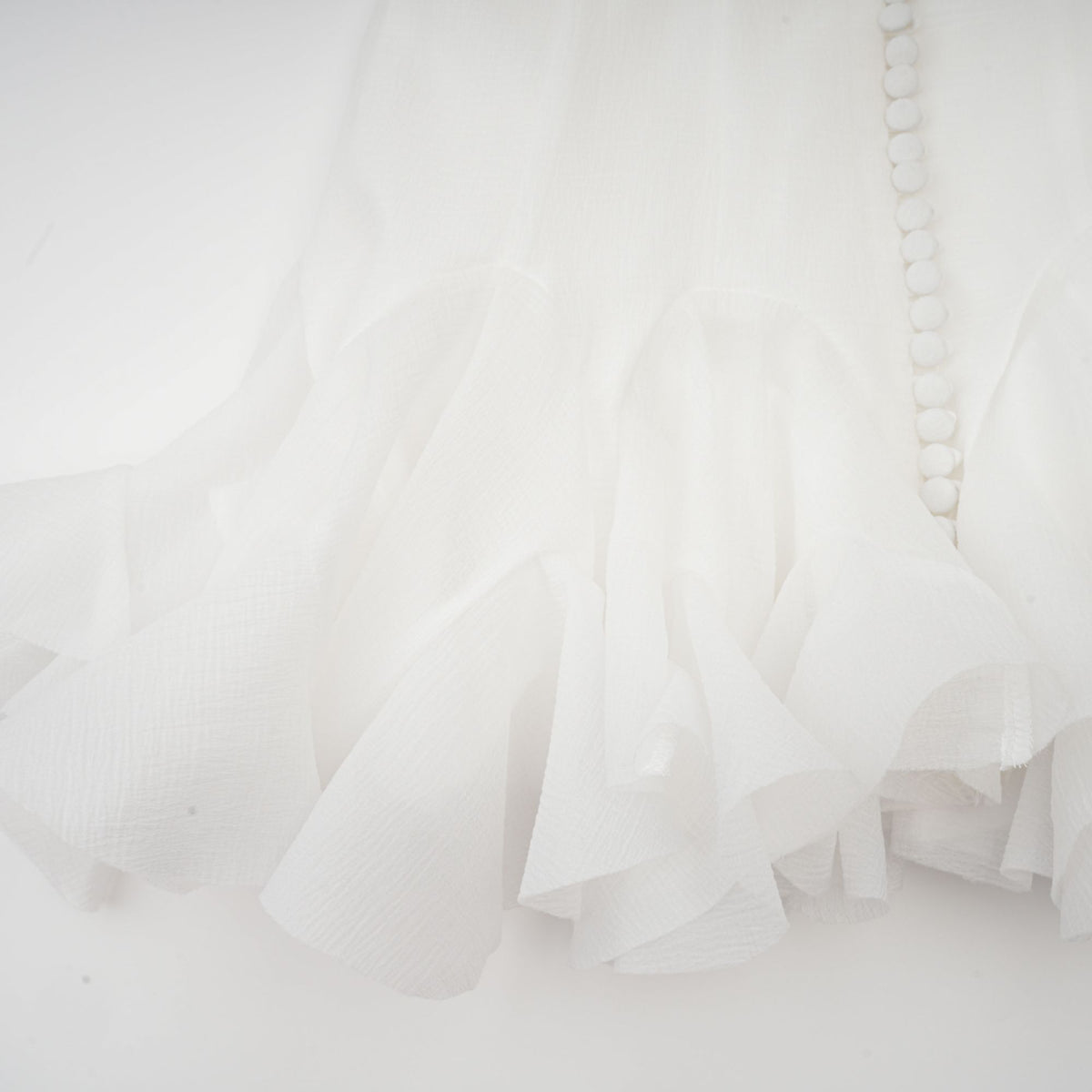 Anaïs semi-sheer flared mini dress