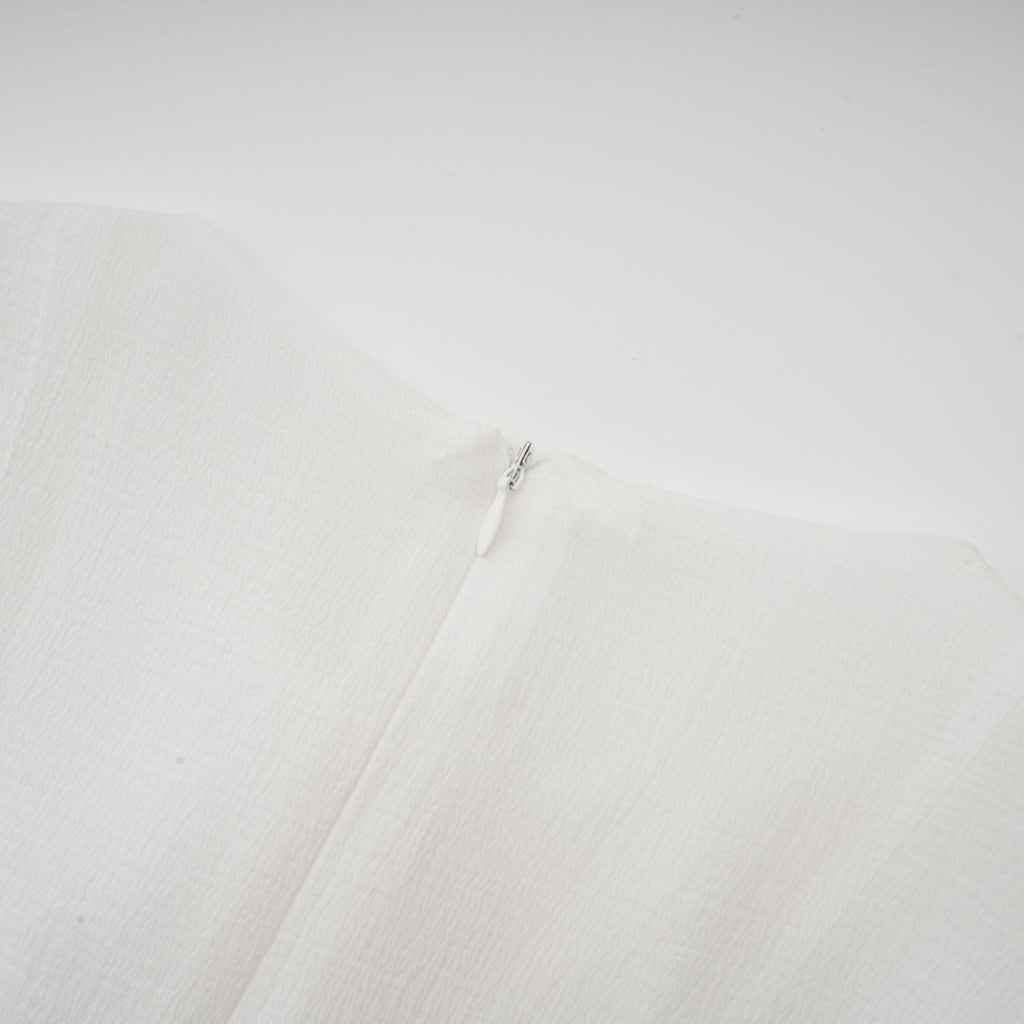 Anaïs semi-sheer flared mini dress