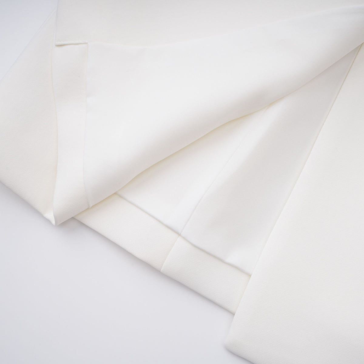 Acharya White Shawl Lapel Mini Dress