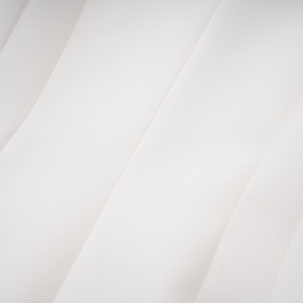 Acharya White Shawl Lapel Mini Dress