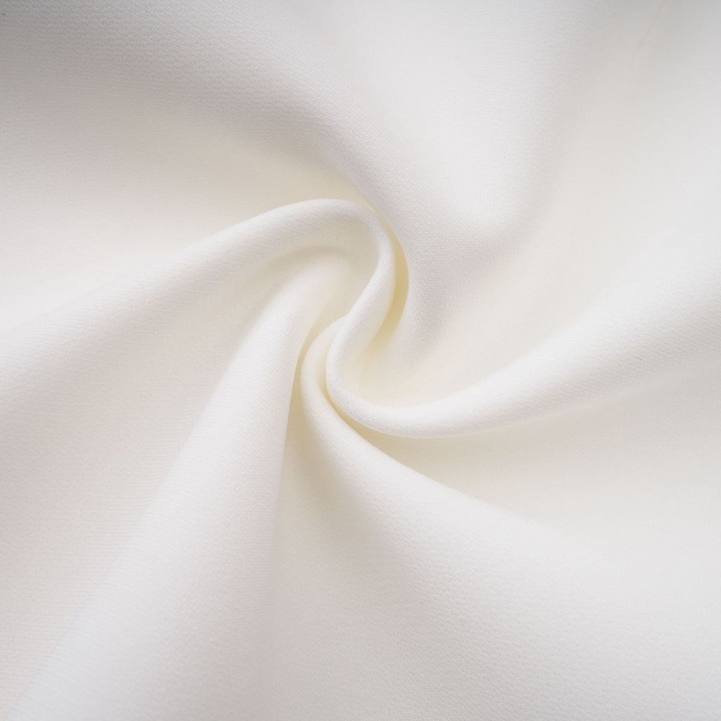 Acharya White Shawl Lapel Mini Dress