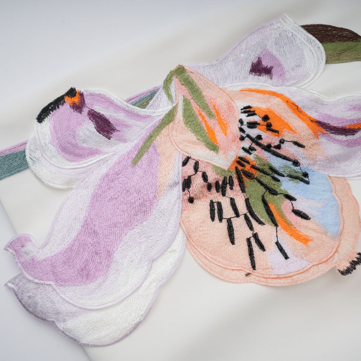 Automne White Floral Embroidered Mini Dress