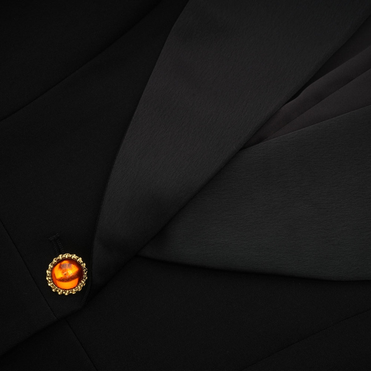 Aurore black single-breasted blazer dress