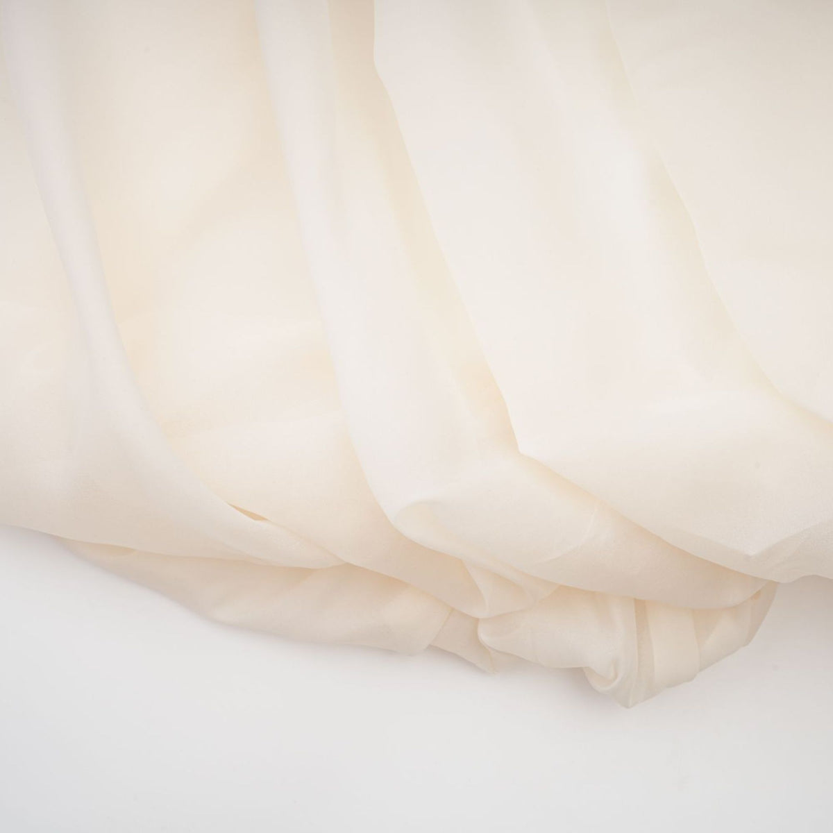 Riley Cream White Draped Tulle Maxi Dress