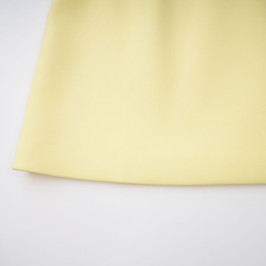 Abigail Yellow Floral Embroidered Mini Dress