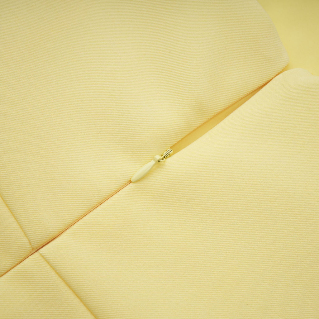 Abigail Yellow Floral Embroidered Mini Dress