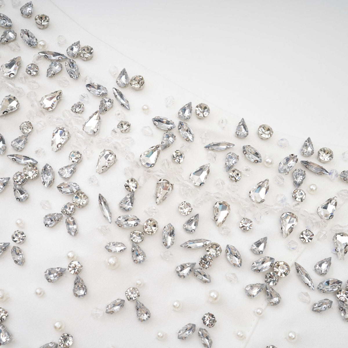 Melisande white embellished mini dress