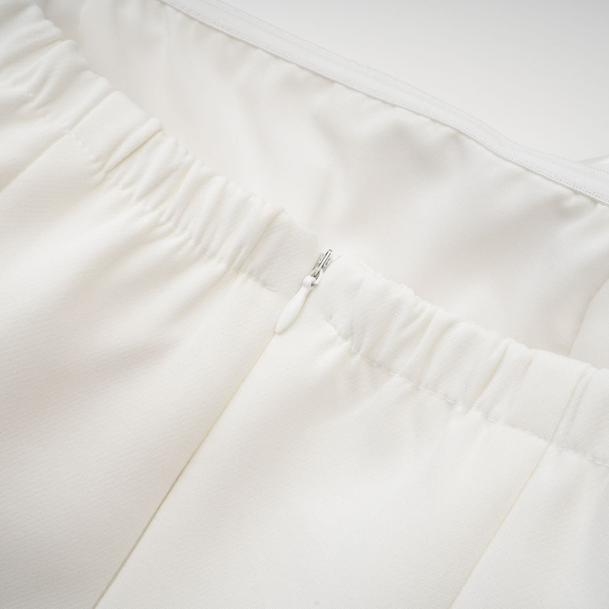 Rosalie white faux-flower mini dress