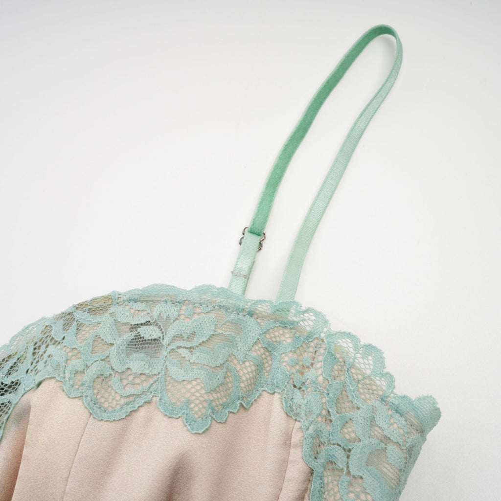 Sanne floral-print lace-trim midi dress