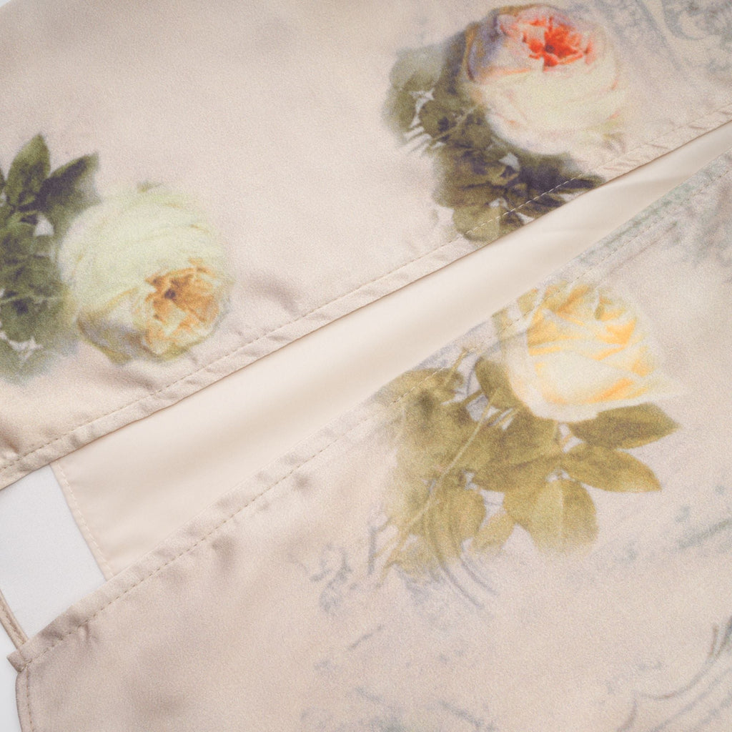 Sanne floral-print lace-trim midi dress