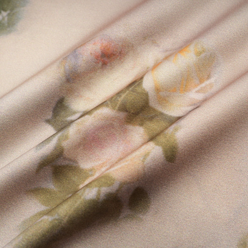 Sanne floral-print lace-trim midi dress