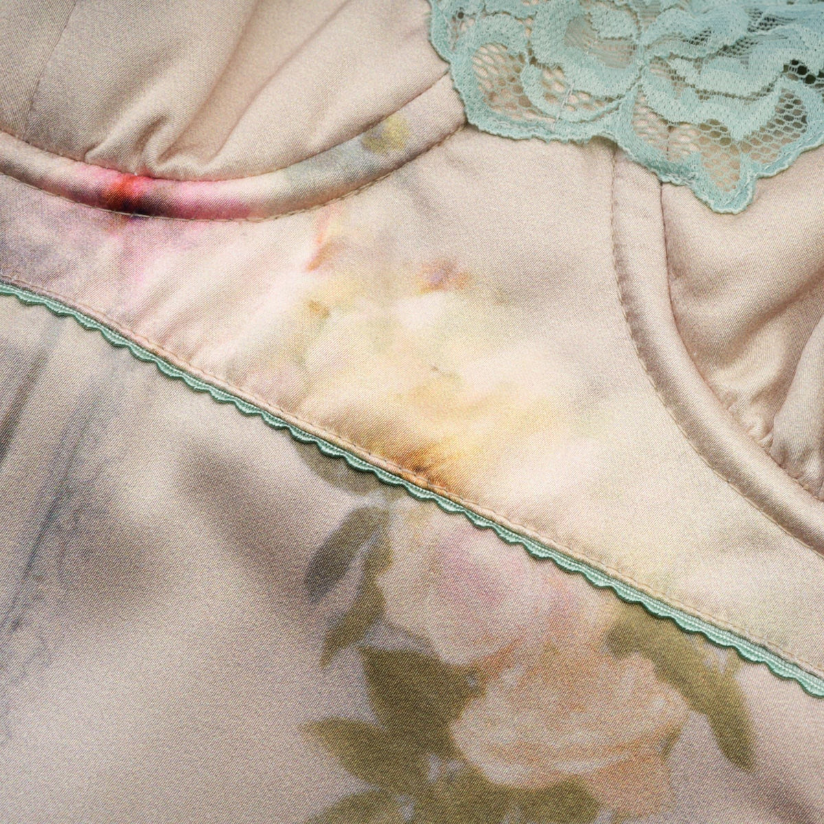 Sanne floral-print lace-trim midi dress